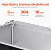 Vevor Drop-In Kitchen Sink 30" Stainless Steel Top-Mount Single Bowl with Workstation New