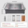 Vevor Drop-In Kitchen Sink 30" Stainless Steel Top-Mount Single Bowl with Workstation New