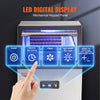 Vevor Commercial Ice Maker 130Lbs/24H with 33 Lbs Storage LED Digital Display Auto Cleaning New