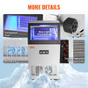 Vevor Commercial Ice Maker 130Lbs/24H with 33 Lbs Storage LED Digital Display Auto Cleaning New