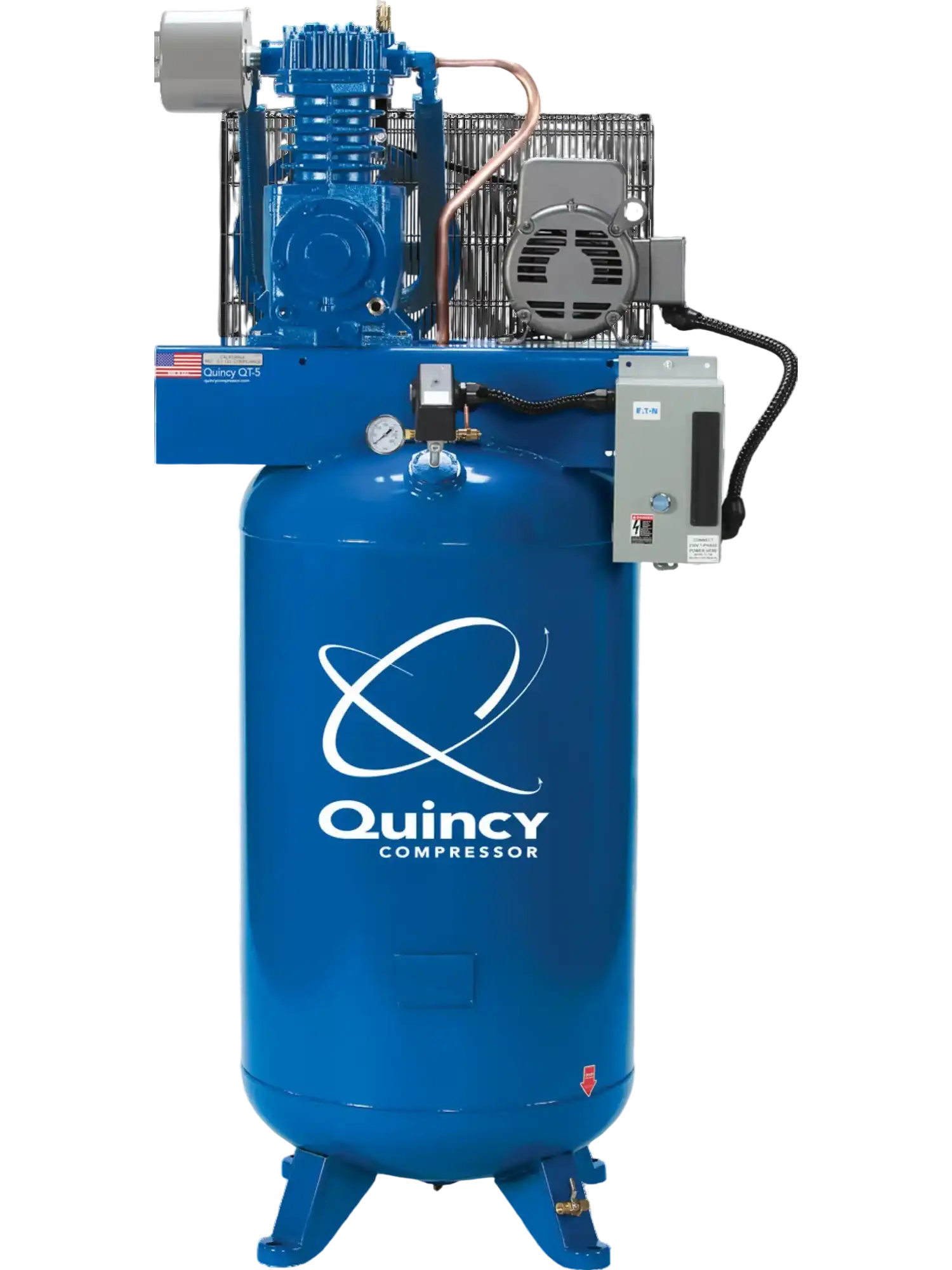 Quincy Compressor QT Two Stage Piston Air Compressor 10 HP 120 Gallon Vertical Pro Plus 230V 3 Phase New