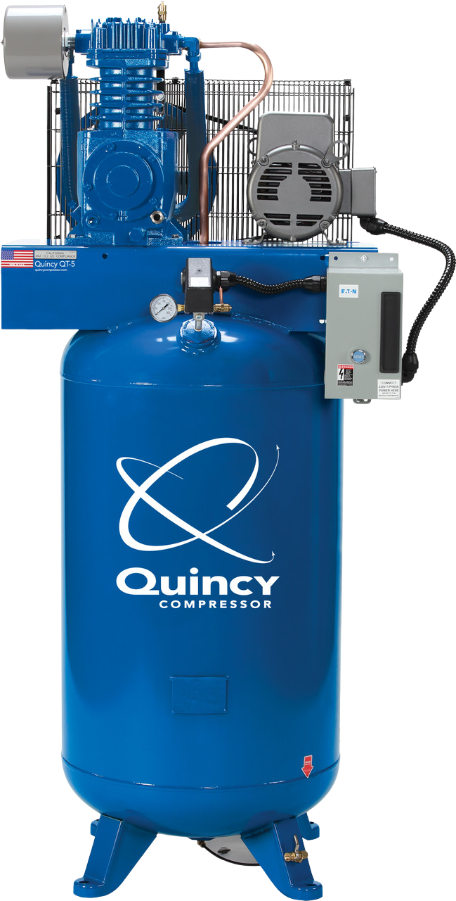 Quincy QT-5 Pro Air Compressor 5HP 80 Gallon Two Stage Single Phase 230V New