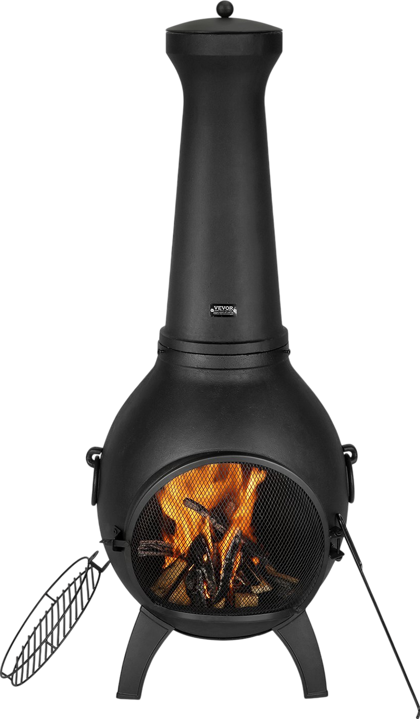 Vevor Outdoor Aluminum Chiminea Fireplace 18