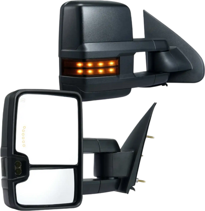 Vevor Power Heated Towing Mirrors with Signal and LED Lights for Chevy/GMC/Cadillac (2003–2007) New
