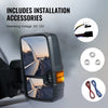 Vevor Power Heated Towing Mirrors with Signal and LED Lights for Chevy/GMC/Cadillac (2003–2007) New