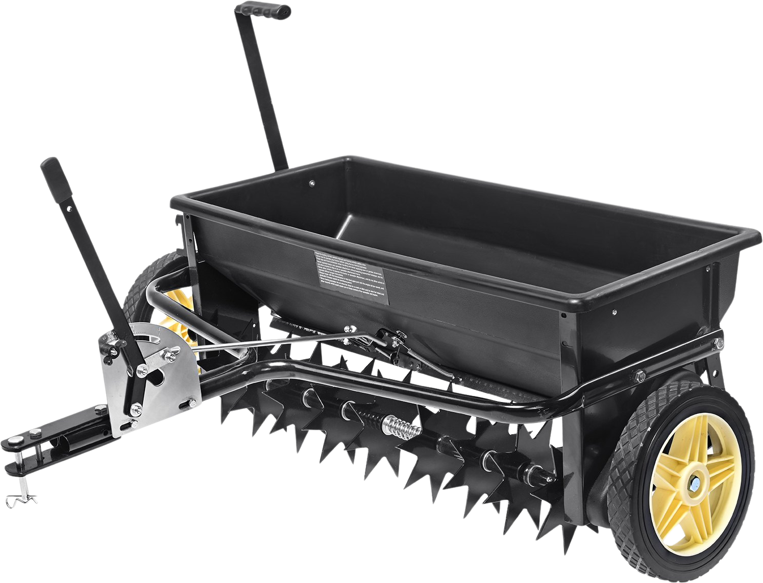 Vevor Broadcast Tow Behind Spreader 100 lbs Capacity with 10