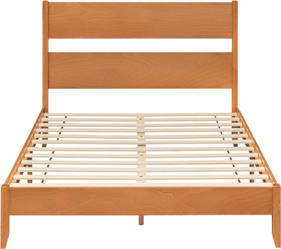 Costway Queen Bed Frame Headboard Solid Wood Legs 12 Slats 45488430 New