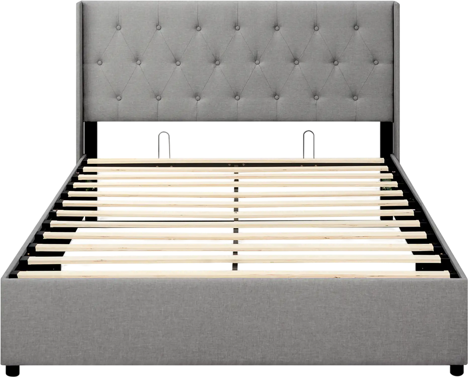 Costway Queen Lift-Up Storage Linen Upholstered Platform Bed 71529235 New