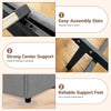 Easy-assembly slats for the Queen Size Lift-up Storage Bed in gray, designed for hassle-free setup and sturdy support.