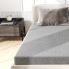 Queen size luxury super soft velvet mattress protector with breathable surface and non-slip bottom for added comfort.