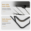 Close-up of the Queen Size Bed Frame's non-slip foot pads and safe round corners for enhanced stability and safety.