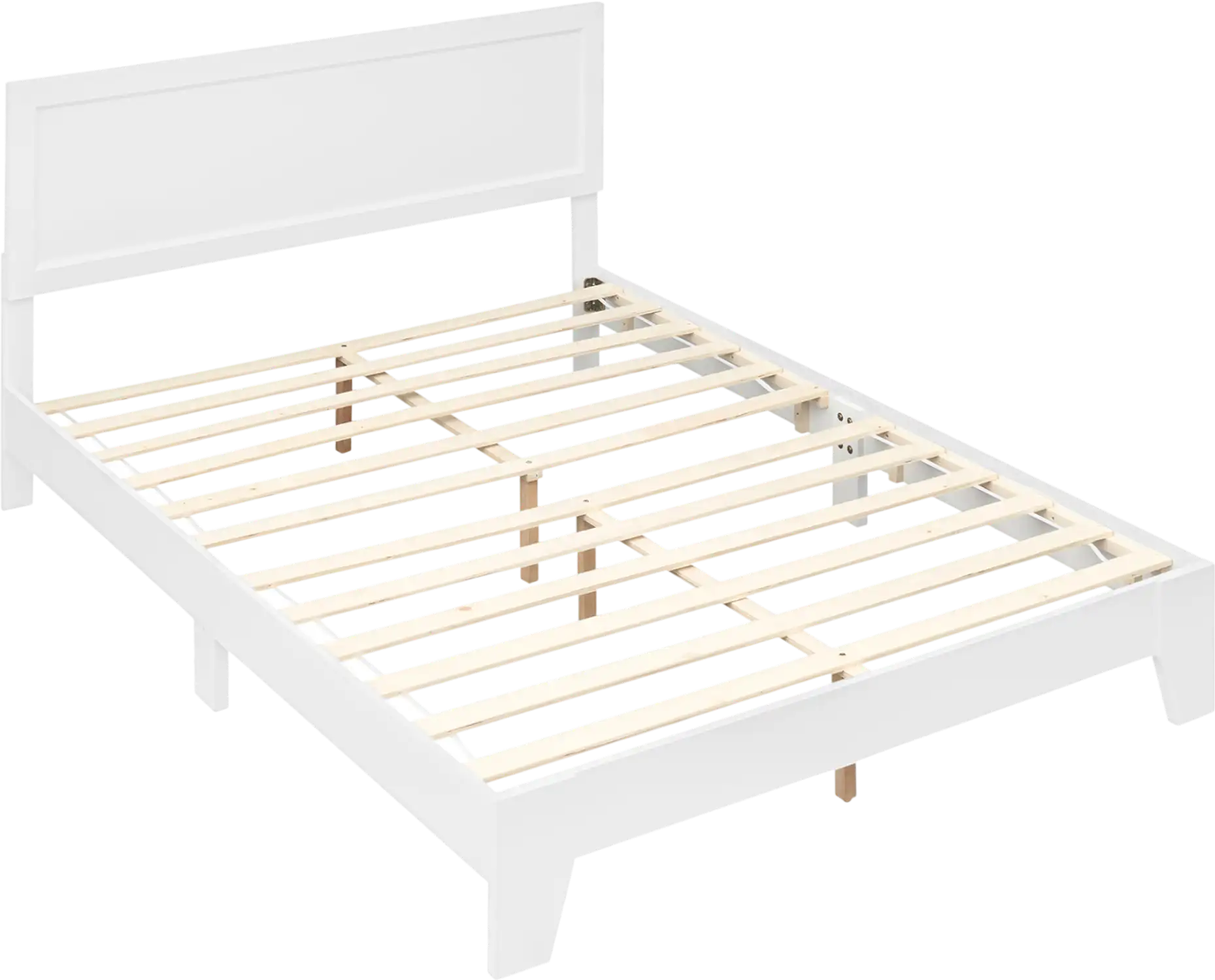 Costway Queen Modern Bed Frame with Headboard 87388466 New
