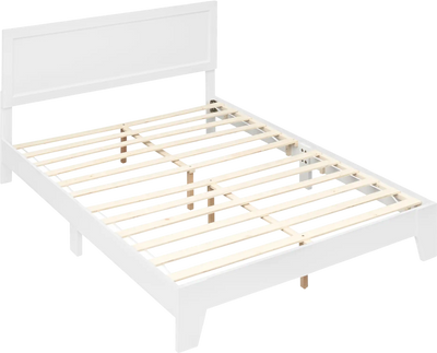 Costway Queen Modern Bed Frame with Headboard 87388466 New