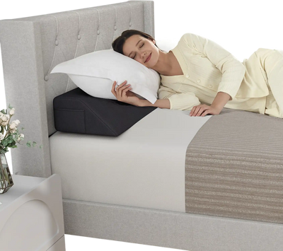 Costway Twin Bed Wedge Pillow with Storage Bag 85291364 New