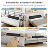 Bed wedge pillow with storage bag, shown in various settings, supports spinal alignment and enhances comfort for.