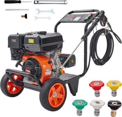 Vevor 4400 PSI Gas Pressure Washer 4.0 GPM with Copper Pump and 5 Quick Connect Nozzles New
