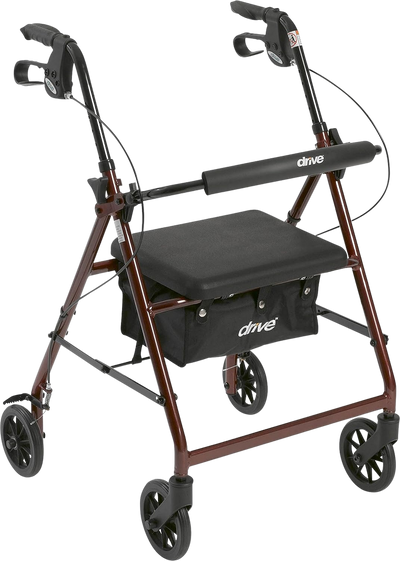 Drive Medical R726RD Aluminum Rollator Walker 4 Wheels 6