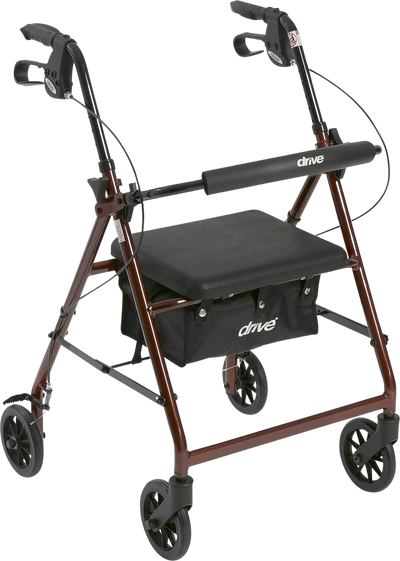 Drive Medical R726RD Aluminum Rollator Walker 4 Wheels 6