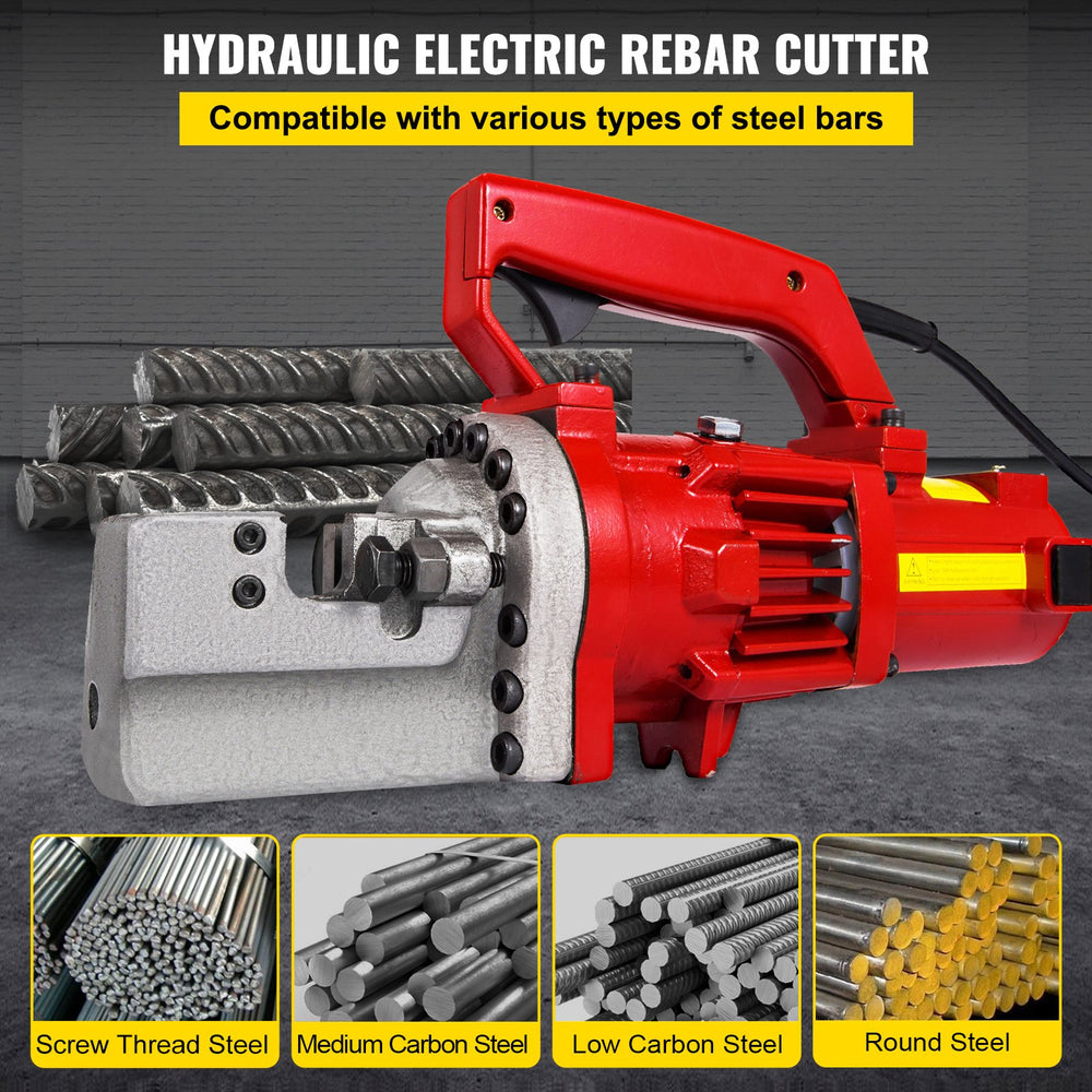 Vevor Rebar Cutter Hydraulic 3/4" in 3.5 Seconds Electric 1250W 110V New