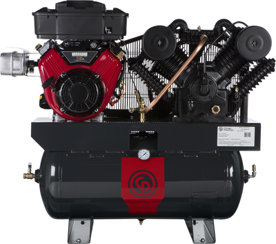 Chicago Pneumatic RCP-C1630G Air Compressor 16HP 30 Gal. Two Stage Gas Iron Series New