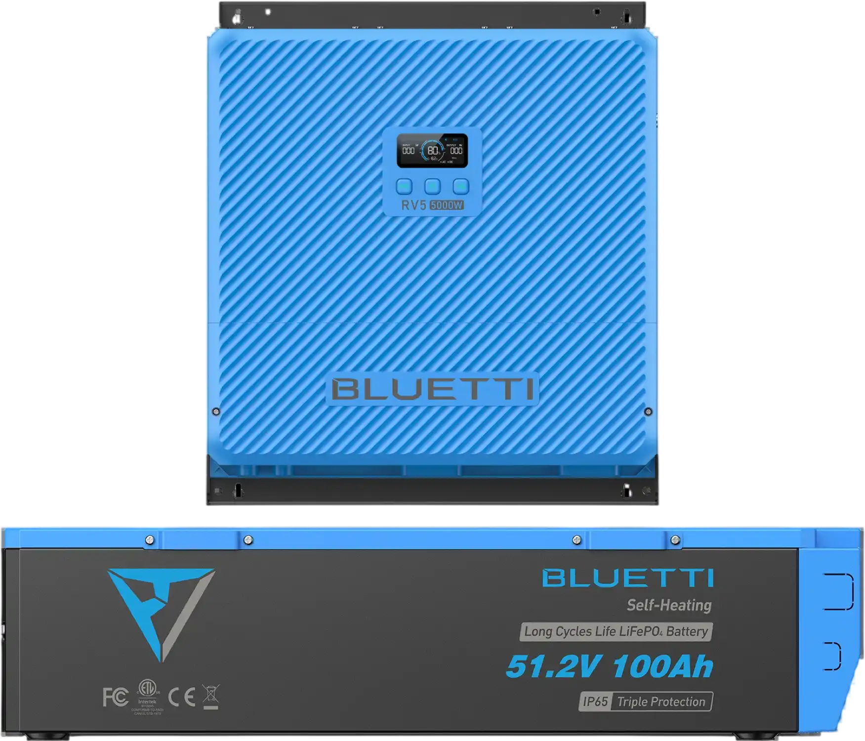 Bluetti RV5 + B4810 Power Bundle 5000W 48V Energy System Hub and LiFePO4 Battery For RVs New