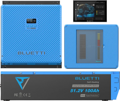 Bluetti RV5 + B4810 + Epanel + Epad Power Bundle 5000W 48V Energy System Hub and LiFePO4 Battery For RVs New