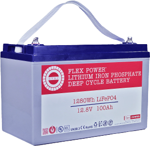RVMP Flex Power LiFePO4 Deep Cycle Battery 12.8V 100AH New