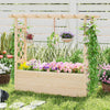 Raised Garden Bed Wooden Elevated Planter Box with Hanging Roof-L - Gallery View 1 of 10