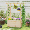 Raised Garden Bed Wooden Elevated Planter Box with Hanging Roof-S - Gallery View 1 of 10