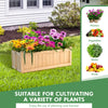 Folding wooden raised garden bed with removable bottom, perfect for growing flowers, herbs, and fruits in your garden.