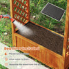 Raised garden bed with lattice trellis and arched roof, made of fir wood, includes a liner for soil separation and.
