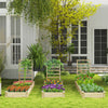 Planter box with trellis in natural fir wood, designed for climbing plants, featuring smooth surfaces and sturdy.