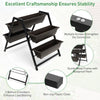 3-tier vertical raised garden bed with 5 removable plant boxes, sturdy metal frame, ideal for space-saving gardening.