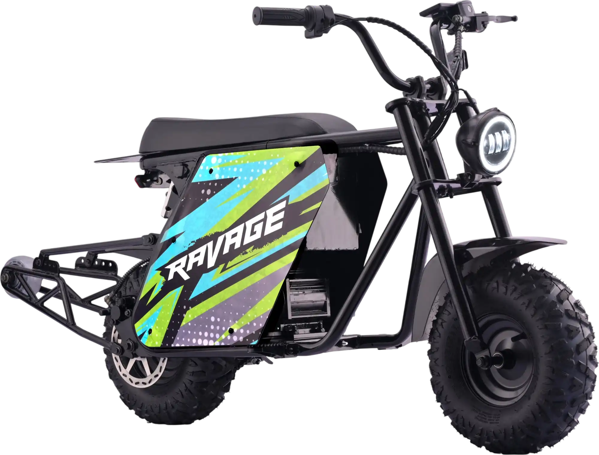 Droyd Ravage Electric Trail Bike 50 Mile Range 35 MPH 48V 3000W New