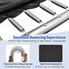Detail of high-tensile springs and high-elastic jumping mat for the 10 x 8 FT outdoor trampoline with basketball hoop.