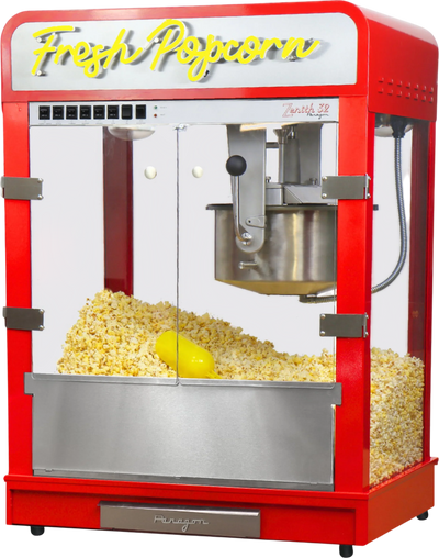 Paragon Zenith Popcorn Machine 32 Oz Kettle with LED Neon Sign 120/240V New