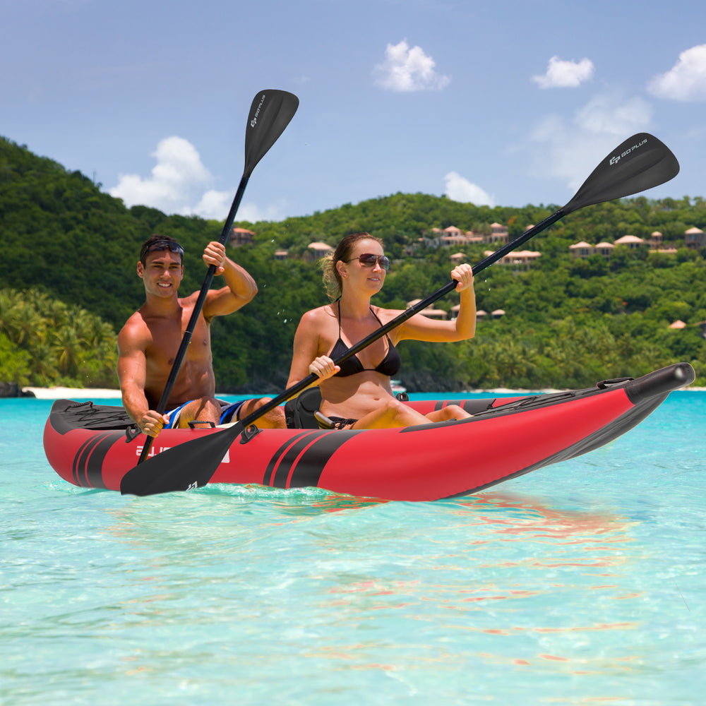 Inflatable 2-person Kayak Set with Aluminium Oars and Repair Kit-Red - Gallery View 1 of 11