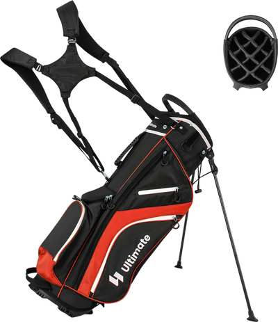 Costway Lightweight Golf Stand Bag 14-Way Top Dividers 6 Pockets 48219356 New