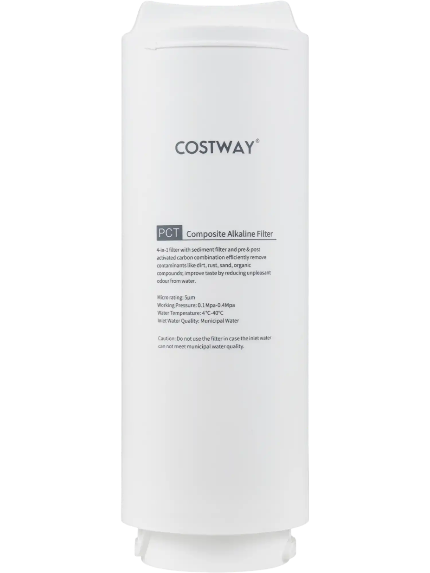 Costway PCT Replacement Filter for AW-RB20/AW-RB05 Under-Sink Reverse Osmosis System 62687316 New