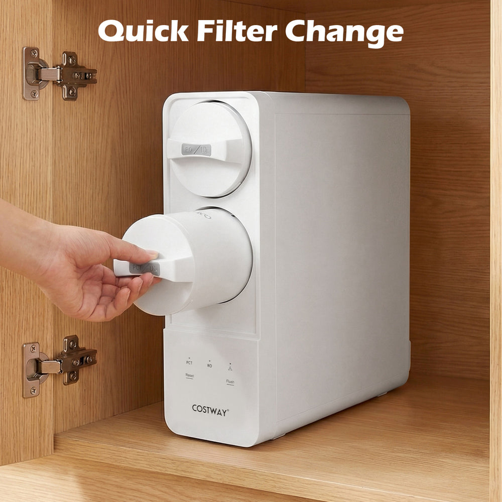 Replacement PCT filter for AW-RB20/AW-RB05 under-sink RO system, featuring a twist-in design for easy filter change.
