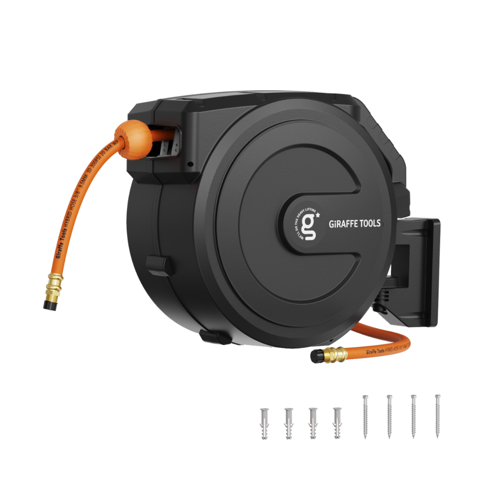 Giraffe Tools Retractable Air Hose Reel New