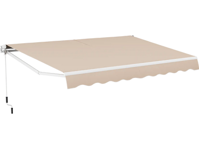 Costway 13' x 8' Retractable Patio Awning Aluminum Sunshade 93461705 New