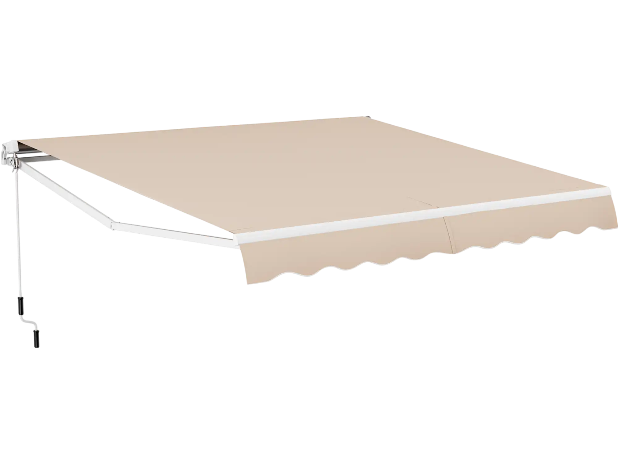 Costway 12' x 10' Retractable Patio Awning Aluminum Sunshade Shelter 52376194 New