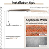 Installation tips for the 13 × 8 Feet Retractable Patio Awning, suitable for brick and concrete walls.
