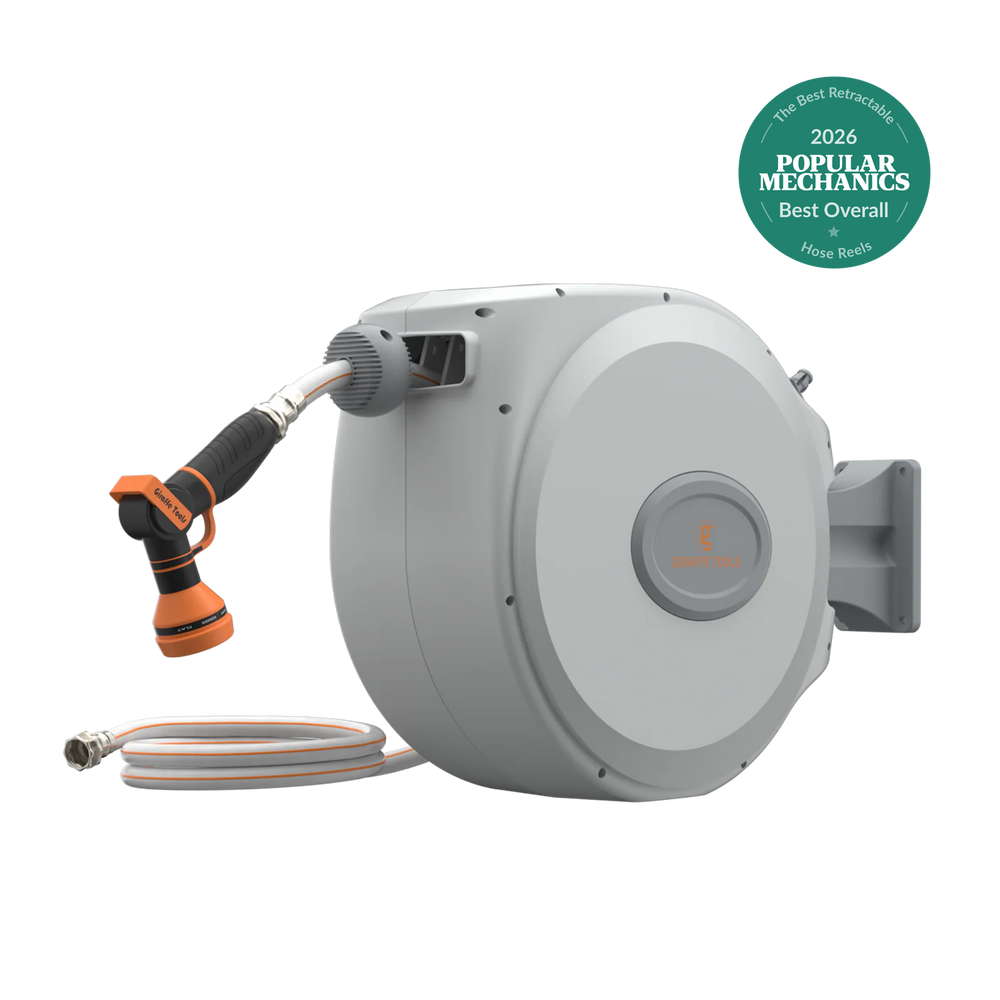 Giraffe Tools Retractable Garden Hose Reel 65ft-155ft New