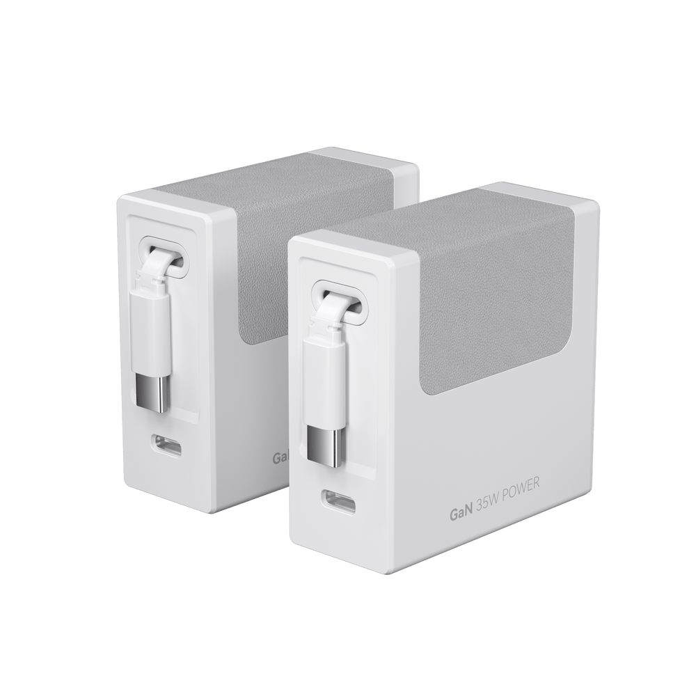Giraffe Tools SGH-C35AM Retractable Charger 35W White USB-C New