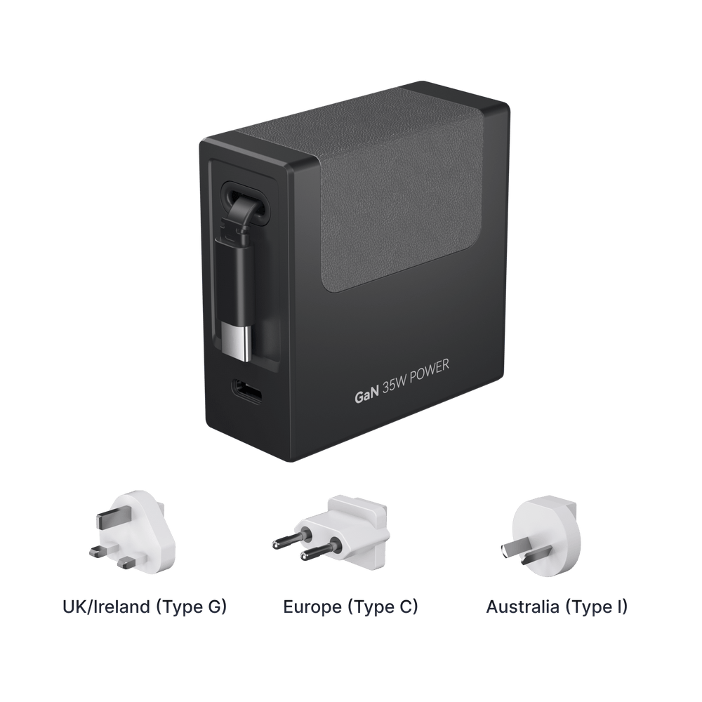 Giraffe Tools SGH-C35AM Retractable Charger 35W White USB-C New