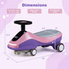 Ride-on car in pink with a 360° steering wheel, flashing wheels, and music speaker for kids aged 3+ years.