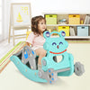 4-in-1 Rocking Horse and Slide Set for Kids-Blue - Gallery View 1 of 12