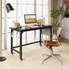 Rolling Computer Desk with Headphone Hooks and Lockable Wheels for Home Office - Gallery View 3 of 9